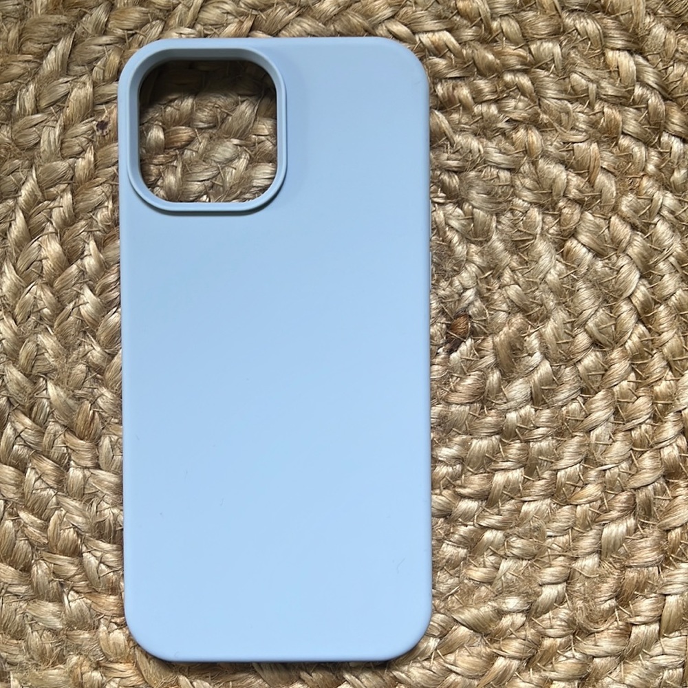 iPhone 13 pro max case- silicone purple pastel